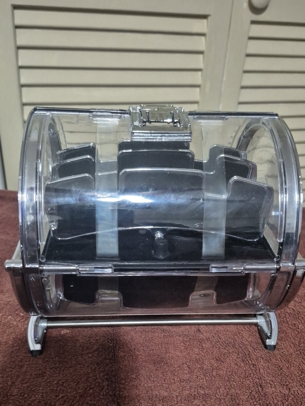 Clear and Black Eyeglass/Sunglass Holder